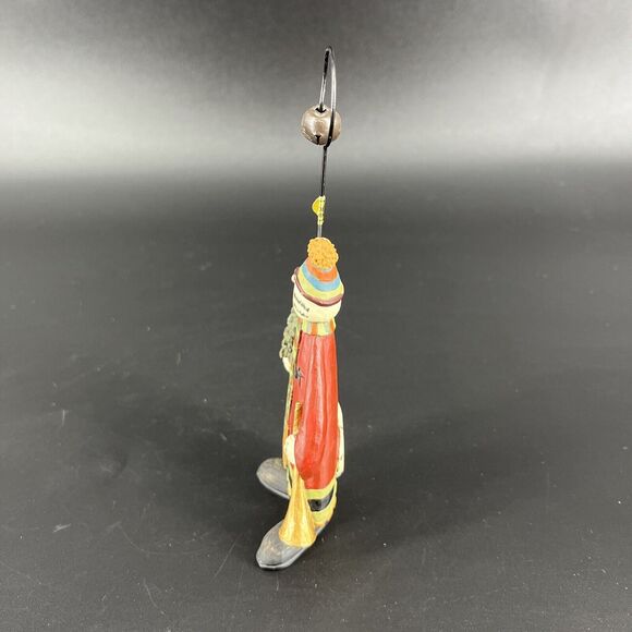 Williraye Studios 5" Folk Art Christmas Sweater Cat Ornament Tree Horn - Picture 9 of 13